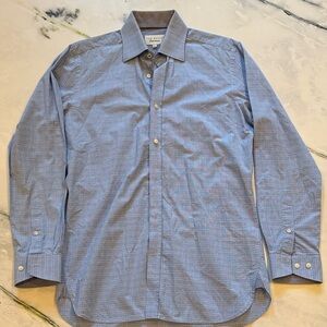 Ted Baker Light Blue Patterned Dress Shirt - Size 15